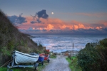 z2553 Moonrise over Castlehaven Niton