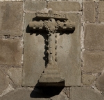 Large cloister, lower walk spandrel insignia