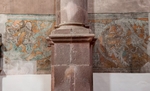 Nave mural, N wall pillar & murals