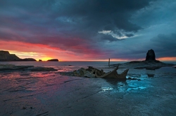Sunset over the Yorkshire Coast.
