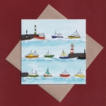 Heading home greetings card