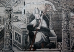 Upper tier, center mural