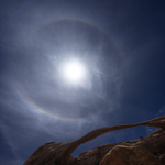Landscape Arch and 22 Degree Halo