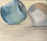 Remnant 17, Acrylic on Board, 35cm x 40cm, 2006