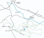 Pateley Bridge. Guise Cliff to Yorke's Folly Walk.