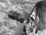 Photographer, Primrose Hill (b&w)
