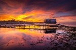 z4270 Sunset over Bembridge Lifeboat Station