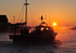 LO109 - Fishing boat at sunrise Looe