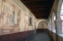 Upper story cloister walk with murals