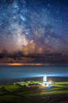z2780 St Catherines Lighthouse under the Milky Way