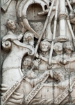 Façade, right portal relief detail, Ship of The Church
