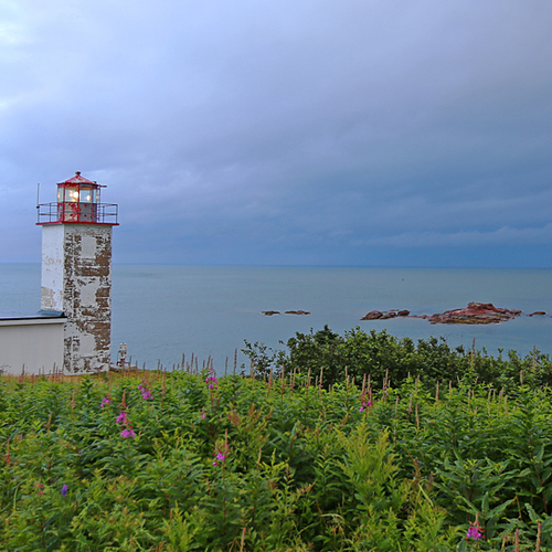 Quaco Head Lighthouse near St. Martins, New Brunswick.