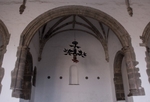 Capilla abierta, chancel arch