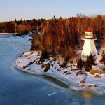 McColgan Point Lighthouse Kingston Peninsula  Aerial View