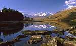 Snowdon Mymber aut snow reflections-rocks
