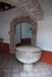 Santa María, baptismal font & cloister door