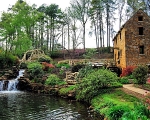Old Mill and Water Fall