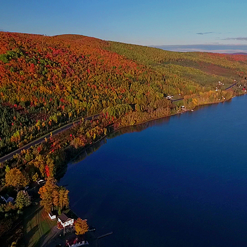 Autumn comes to Baker Lake in NB's Madawaska county.