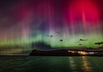 Aurora colours in Port Erin
