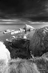 Jagged rocks