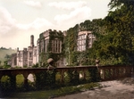 Haddon Hall from terrace steps Derbyshire 52
