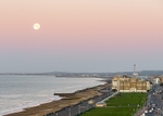 Harvest moon, towards Portslade