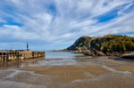 Outer Ilfracombe Harbour with the statue of Verity on the left