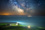 z3050 St Catherines Lighthouse by Starlight