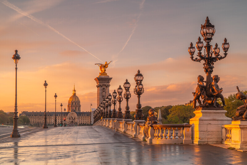 Les Invalides from Pont Alexandre III, Paris
