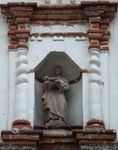 Santiago, porciúncula portal, niche sculpture, San José