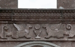 San Cristóbal, capilla abierta, adjacent doorway relief