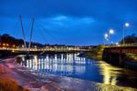 Millennium Bridge in Lancaster at night