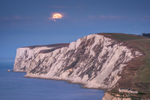 z3287 Setting Moon over Tennyson Down