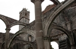 Basilica pillars, arches and bell-tower