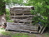 Oak boards seasoning