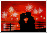 How it Felt (sold) Acrylic on box canvas 28