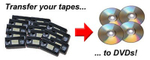 VHS video tapes to DVD