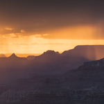 Grand Canyon monsoon sunset