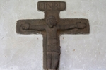 Lower cloister walk cross