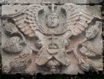 Cloister arch, spandrel relief