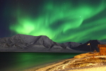 Northern light over Hiorthfjellet