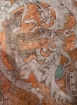Ixmiquilpan, San Miguel Arcángel, North wall mural, detail right1