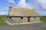 Restored croft house, Flodda, Island of Benbecula, Outer Hebrides.