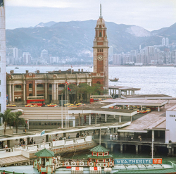 KM-201 Tsim Sha Tsui Clock tower & Kowloon railway station - 1972