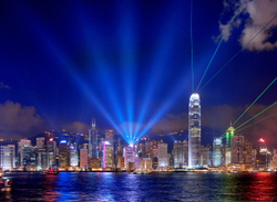 KM-162M Hong Kong Island with lasers