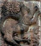 Top tier relief (left), jaguar