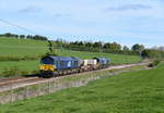 JL - 26.4.17 66424 66434 6C22 Kingmoor - Sellafield, Milnthorpe