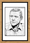 Steve McQueen Hand-Drawn Portrait by Paul Duddell 105-03-2025