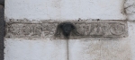San Matías (capilla abierta), façade detail, embedded wall cross