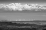 wind turbines, Moel Maelogen, from Cwmffynnon